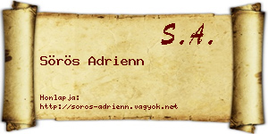 Sörös Adrienn névjegykártya