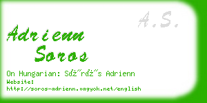 adrienn soros business card
